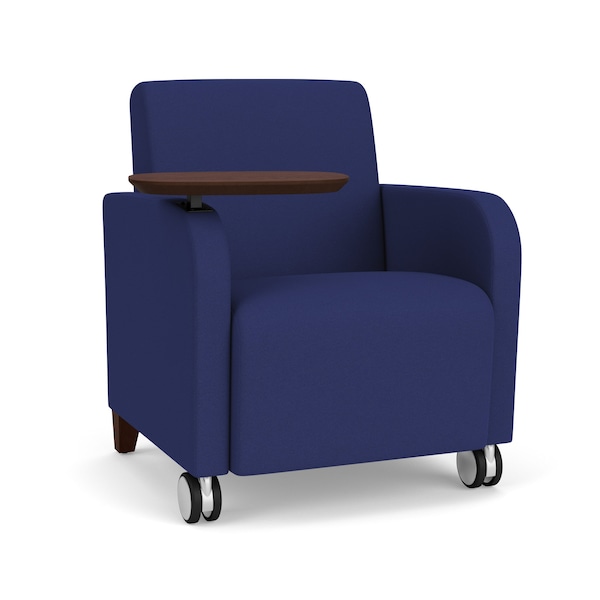 Lesro Siena Lounge Reception Guest Chair W/ Swivel Tablet, 27 in W 29.5 in L 32.5 in H SN1101 - main